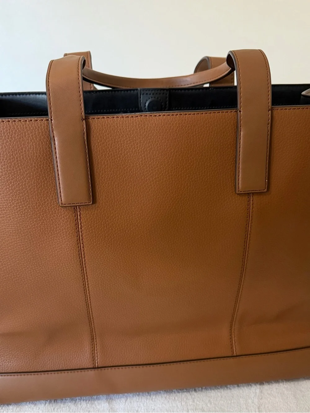 Michael Kors Cooper Logo Embossed Pebbled Leather Tote Bag NWOT